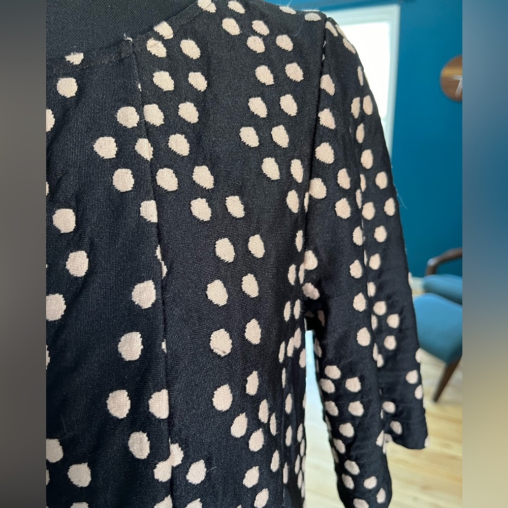Danny and Nicole - Cute black and cream colored polka dot dress Size 10 - Picture 9 of 10